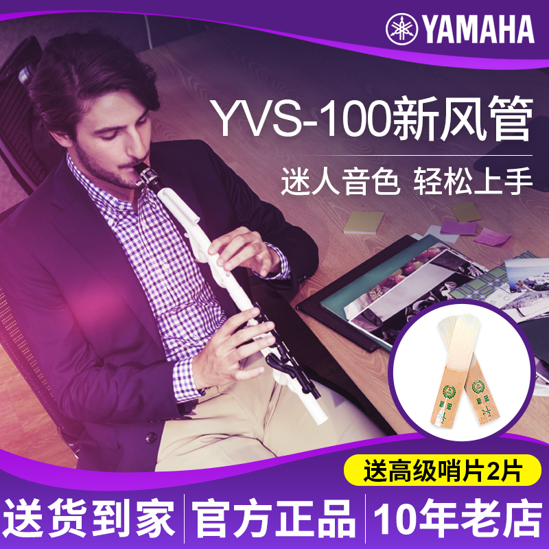 雅马哈新风管YVS100新型竖笛萨克斯风学生儿童专业原声吹管乐器 Изображение 1