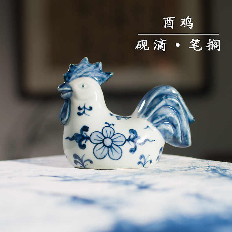中国美術 文房四宝 水滴 銅金具 人物紋 青花 中国美術 青花 【公式通販】 文房四宝 水滴 銅金具 人物紋 書