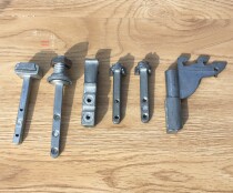 Zinc alloy plug-in embedded parts shoe rack accessories base A- pillar clothing rack base adjustable angle double-sided shoe rack