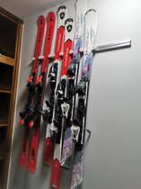Outdoor snowboard storage rack indoor storage room adhesive hook ski single and double board display bracket upper wall wall hanging