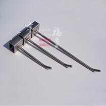 304 Chi-square tube stainless steel hook slipper hook Clothing store display rack Stylistic display hook