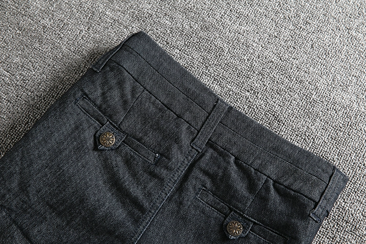 Mùa hè mới thấp eo thẳng denim quần short cotton nữ Thời trang quần lửng hoang dã nóng bỏng Quần màu đơn giản