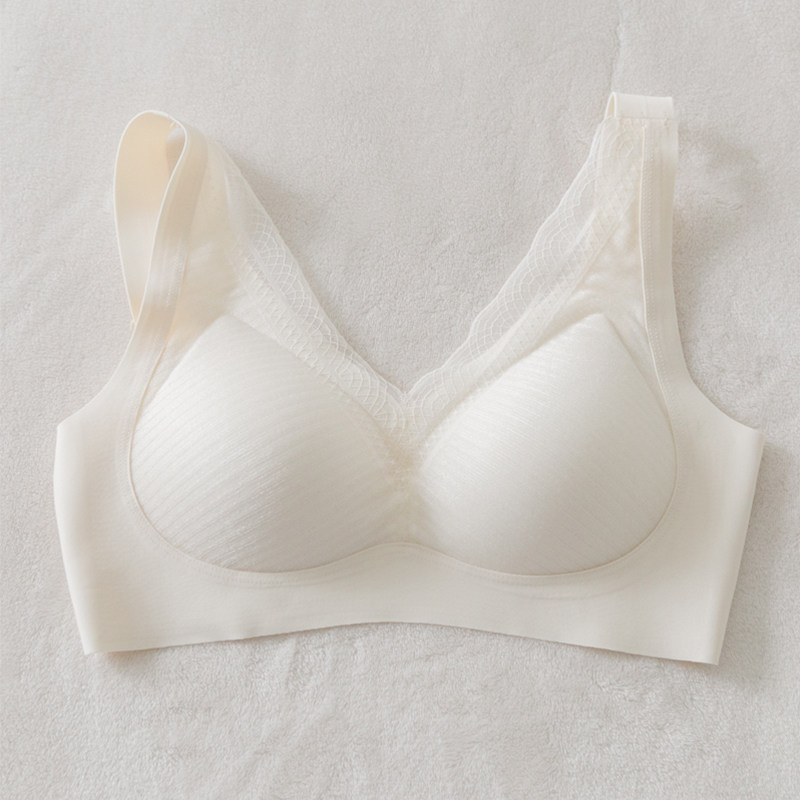 Charnay lace lingerie women small breasts gathered to receive subbreast bra students pure desire without marks and no steel ring bra thin