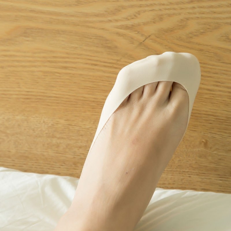 Real Invisible Comfort 2 5cm Ultra Shallow Mouth Pure Cotton Ice Silk Silicone Anti-Slip Invisible Socks Socks Child Spring Summer Anti-Socks