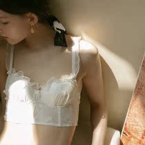 Legal lingerie female small breasts Poly Lace Suit Thin girl Wind pure desire sexy bra No steel ring Anti-drooping