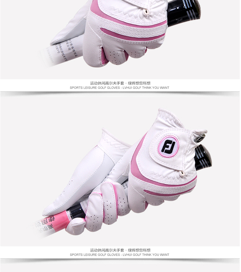 Găng tay Golf Fjoy Footjoy Phụ nữ thời tiết Găng tay da cừu được khâu găng tay chống nắng hàn quốc