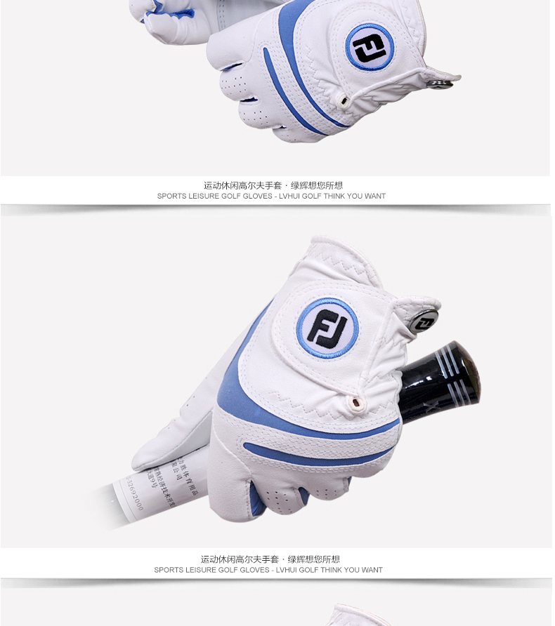 Găng tay Golf Fjoy Footjoy Phụ nữ thời tiết Găng tay da cừu được khâu găng tay chống nắng hàn quốc