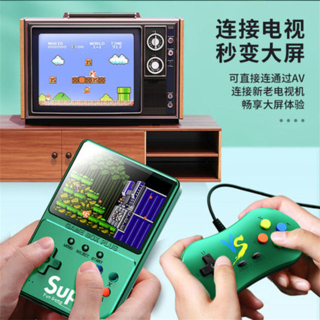 sup handheld game console, 500 classics game, 3.5-inch large screen single and double battle game console, can be connect to TV game + power bank, retro mini portable game charging