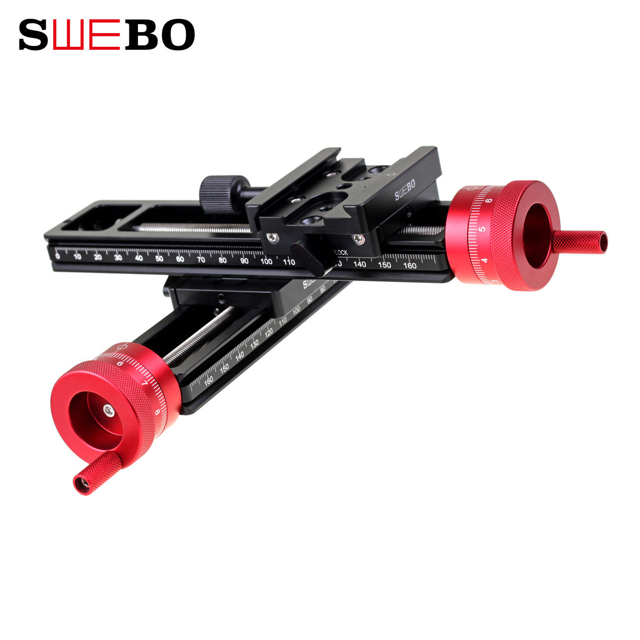 SWEBO two-way macro gimbal upgrade two-way stacked photography screw precision adjustment four-dimensional macro guide