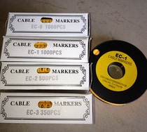 Export type number pipeline marking EC-1 number 0~9 roll special-shaped pipe number pipeline number pipe network cable label set