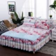 Mùa thu và mùa đông chống trượt bông một mảnh bông bedspread giường váy ngủ váy bộ ba mảnh khăn trải giường giường các doanh nghiệp bảo vệ quốc phòng bìa. - Váy Petti ga giường viền ren