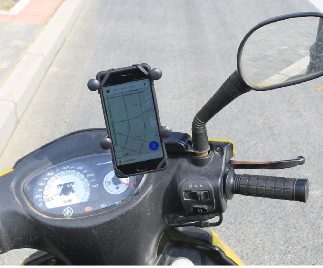 Fat bear M5 pin xe điện xe tay ga phá vỡ điện thoại di động khung GPS điều hướng thả kim loại khung điện thoại - Phụ kiện điện thoại trong ô tô giá đỡ đt trên oto
