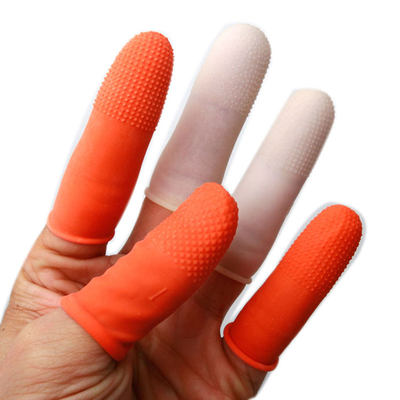 Latex finger sleeve thickened wear-resistant hemp point money bag paging electronic manicure protective rubber leather labor insurance non-slip sleeve
