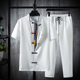 Nine-Point quần mùa hè của nam giới Set nam kiểu Trung Quốc thêu trên nam ngắn tay áo T-Shirt Trend Tang ăn mặc của nam giới Men