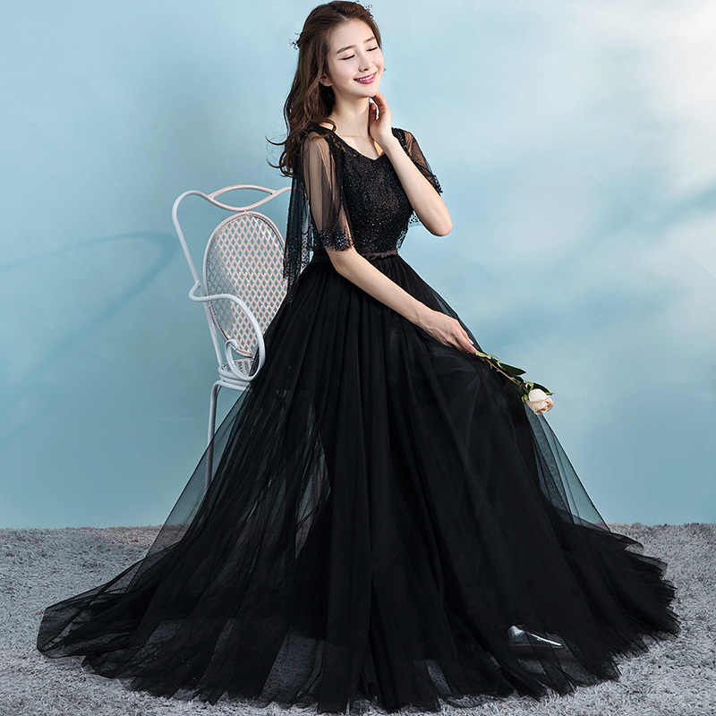 2024 New Long Evening Dress for Performances, Annual Meetings, Banquets, Brides, Wedding Toasts, Choir, Students, Graduation, Women