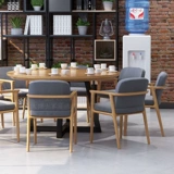 Индивидуальный американский ретро сплошной деревянный круглый столик круглый обеденный стол домашний столик кофейня и стул Комбинированный ресторан Стол Круглый обеденный стол