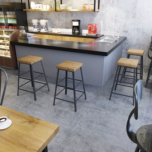 Железное твердый дерево простые модные бары кафе кофейня бар бар бар бар с животом стул Высокий стул Home Stool Home