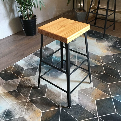 Железное твердый дерево простые модные бары кафе кофейня бар бар бар бар с животом стул Высокий стул Home Stool Home