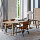 Северный ретро сплошной деревянный обеденный стол