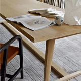 Северный ретро сплошной деревянный обеденный стол