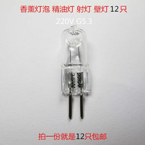 G5 3 220V 20W 35W 50W halogen lamp beads aromatherapy bulb Essential oil lamp spot light Wall lamp 13pcs