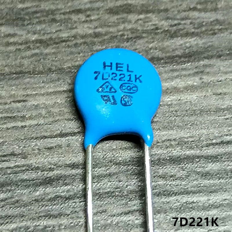 日本110V电饭锅替代压敏电阻 7D221K 圆片直径7mm 代V7221U 20只