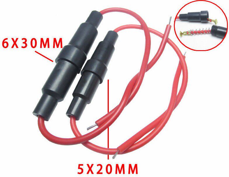 5 * 20MM 6 * 30MM 250V 10A 10A fuse tube holder base jacket pure copper strip line 5 strips