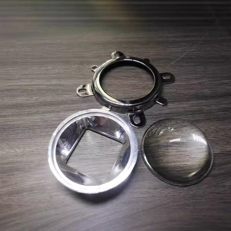 LED灯珠通用60度 90度120度 44mm聚光透镜 +反光杯+支架三件套