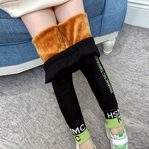 3 Children 4 foreign atmosphere 5 autumn and winter clothes 6 girls leggings 7 thick 8 plus velvet long pants girls warm cotton pants 10 years old