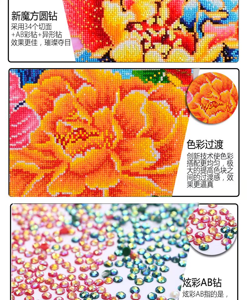 5D kim cương dán kim cương khâu nhà hàng sơn lối bình tím 2018 mới thanh lịch nhỏ gọn thêu đơn giản hiện đại - Công cụ & phụ kiện Cross-stitch tranh thêu chữ thập hoa hướng dương