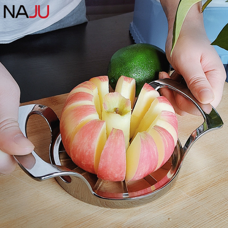 304 stainless steel cut fruit cut apple knife Divine Instrumental Slicing Block Splitting to Nuclear Versatile Flower Type
