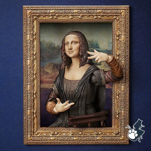 Пятно, освобождающий, художественный музей Mona Lisa Figma Figma Hand 1/12