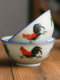 Rooster bowl underglaze colored ceramics for household use vintage nostalgic retro Chinese celadon set of chicken bowls and plates with high temperature resistance