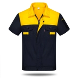 Летняя короткая рабочая одежда для рабочей одежды Летняя рабочая одежда Установка Мужская автомобильная ткань