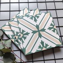 200 green small tiles geometric parquet fresh grass green kitchen bathroom non-slip floor tiles restaurant balcony wall tiles