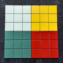 300*300 solid color mosaic restaurant kitchen Jiugongge ceramic tile net wall tile bar toilet lattice tile