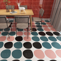 Color wave dot matte non-slip floor tiles 300*300 kindergarten childrens room flower tiles mother and baby store wall tiles