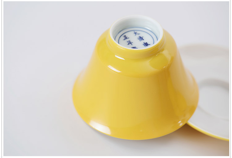 Jingdezhen ceramic only three tureen tea cups offered home - cooked rouge in water color glaze single tea tureen kung fu tea set