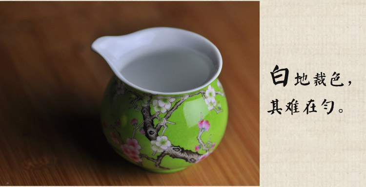 Fair offered home - cooked at taste tea cup and cup points hand - made famille rose porcelain cup of jingdezhen porcelain tea set by hand