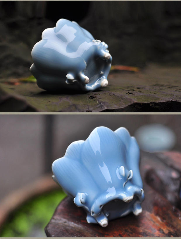 Long up is pure manual green glaze demand CPU master cup of archaize of jingdezhen porcelain tea cups
