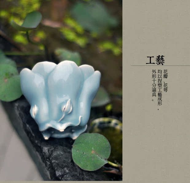 Long up is pure manual green glaze demand CPU master cup of archaize of jingdezhen porcelain tea cups