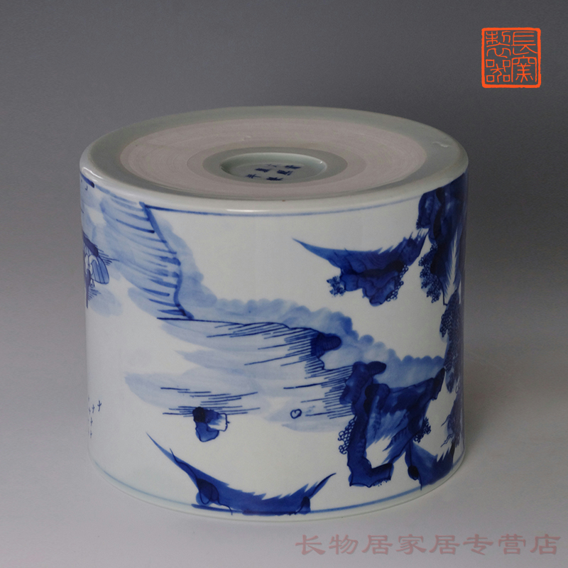 Stories of hand - made of porcelain brush pot offered home - cooked ju long up system, jingdezhen ceramic four Chinese style home furnishing articles