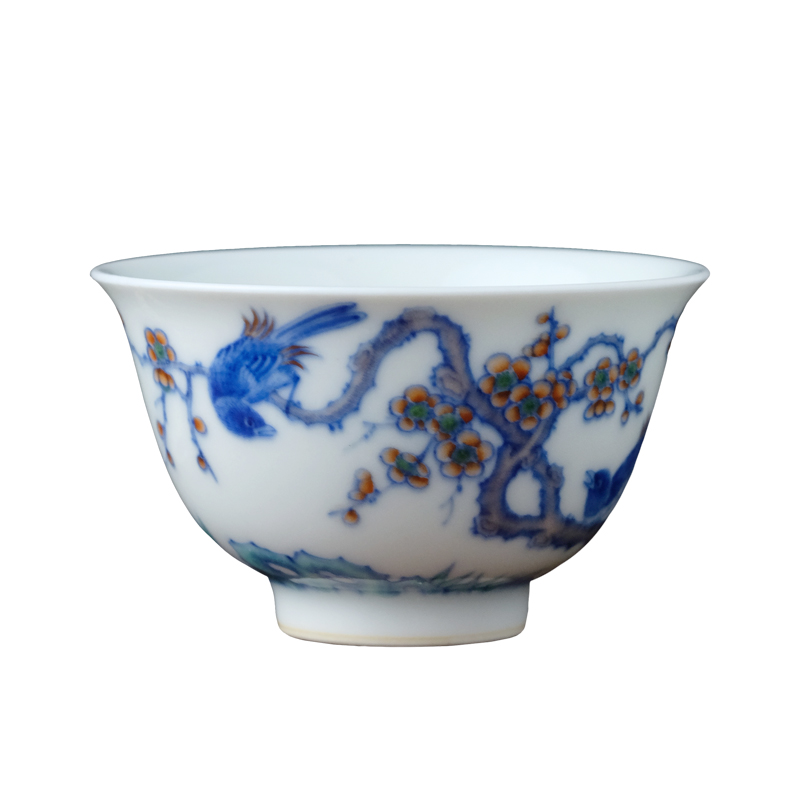 Offered home - cooked ju long up controller hand - made beaming grain bucket color small cup of jingdezhen ceramic masters cup by hand