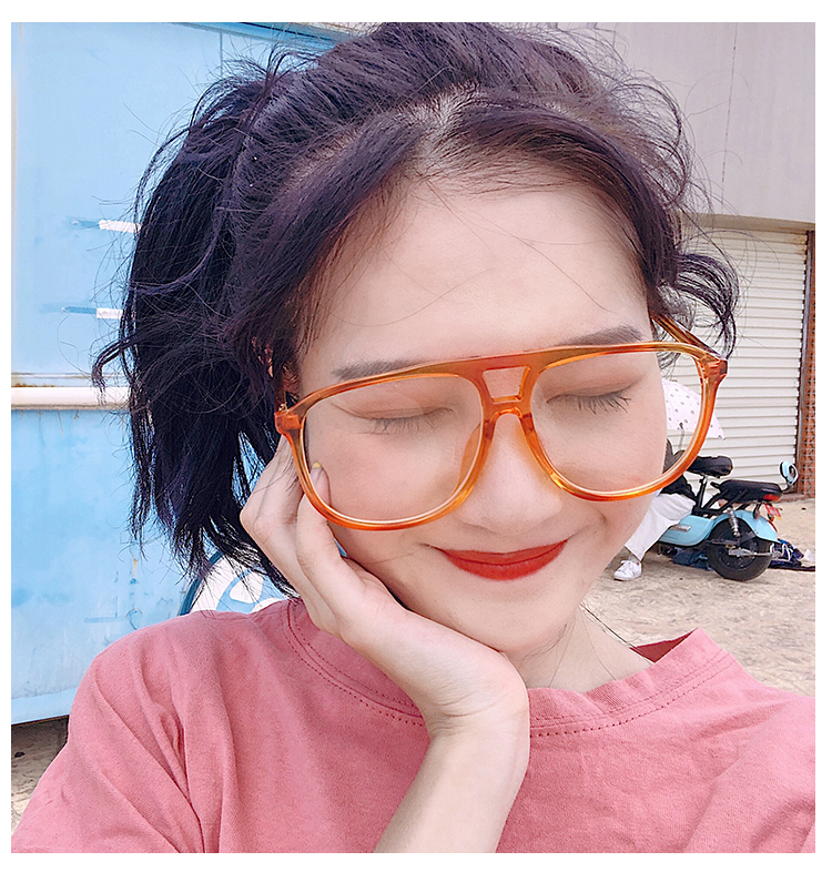 Kính nam nữ chống kính xanh mắt cận thị Phiên bản Hàn Quốc của hộp lớn retro châu Âu và châu Mỹ kính mắt mèo