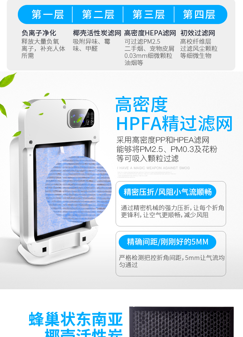 lọc không khí lg Máy lọc không khí thông minh nhà ion âm oxy oxy pm2,5 Đức im lặng khói bụi formaldehyd điều khiển từ xa máy lọc không khí và tạo ẩm