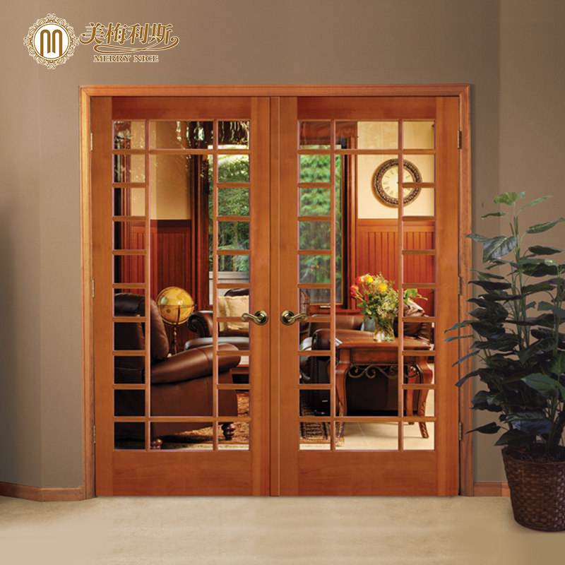 American countryside oak solid wood door pure log door walnut wood pure solid wood door red oak with red oak fruit wood Y57