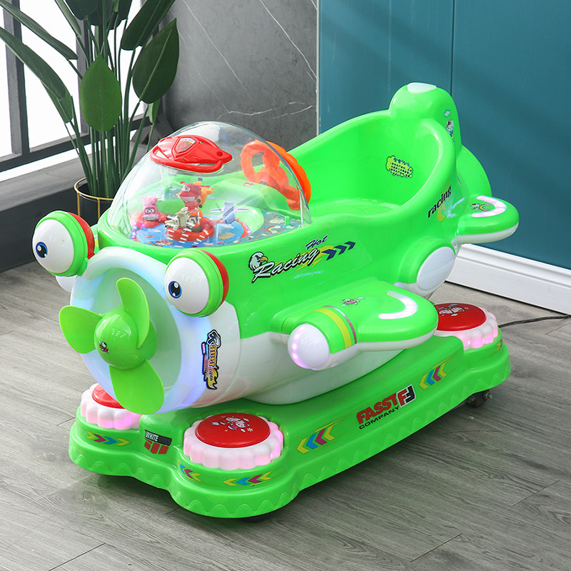 New slot rocking car 2021 Commercial baby boy rocking machine Electric supermarket mother and baby doorway coaxing the music Yao