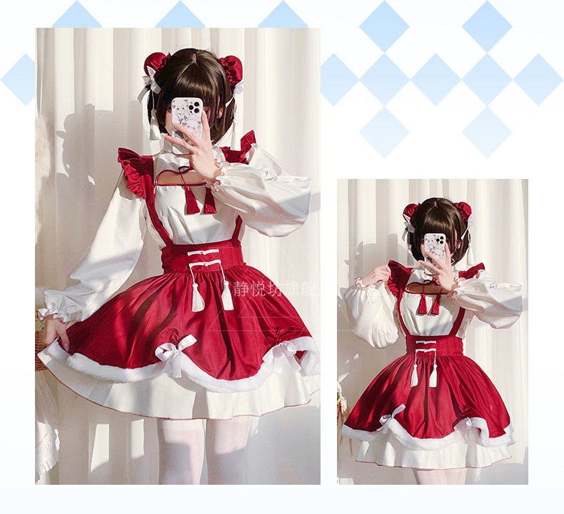cos电竞女孩中国风旗袍连衣裙可爱萝莉cosplay女装日本动漫女仆装-阿里巴巴