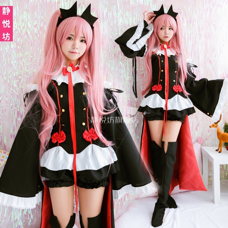 The Blazing Angel of the End Cruz costume vampire cosplay costume is picked up in the Pesci Gothic Queen costume