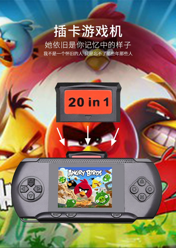 Máy trò chơi RTAKO Máy chơi game mini mini cầm tay chơi game hoài cổ cọ điều khiển màn hình lớn trẻ em psp bảng điều khiển trò chơi có thể sạc lại retro cổ điển GBA mười giả lập pokemon FC - Bảng điều khiển trò chơi di động